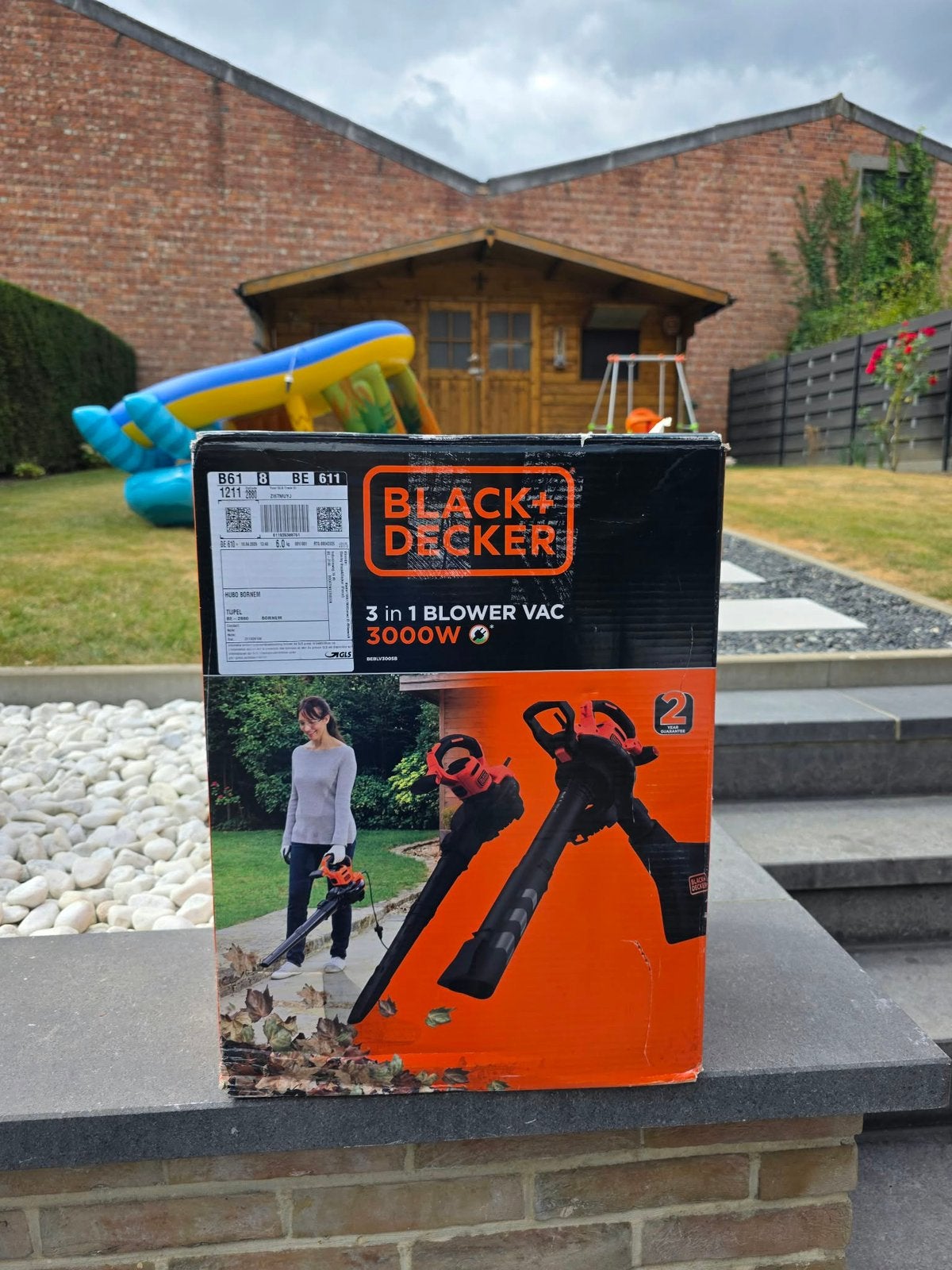 Bladblazer black+decker, 3000W, Ophalen, Met opvangzak, Handgedragen, Zo goed als nieuw