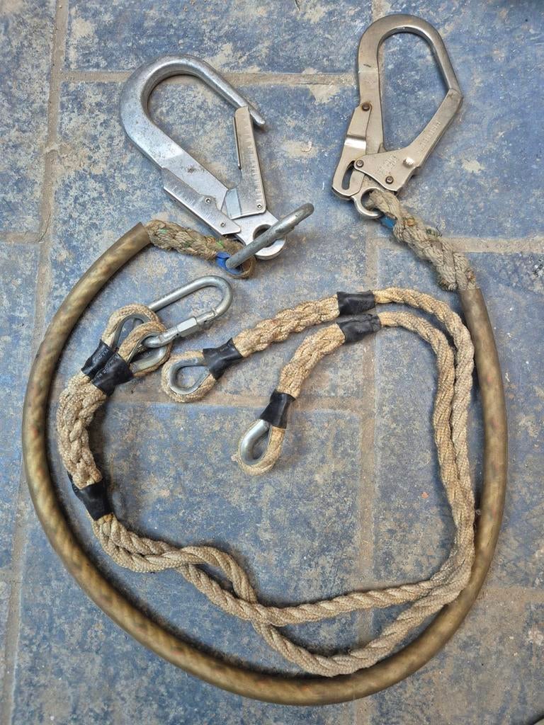 Longe de sécurité anti chute., Enlèvement