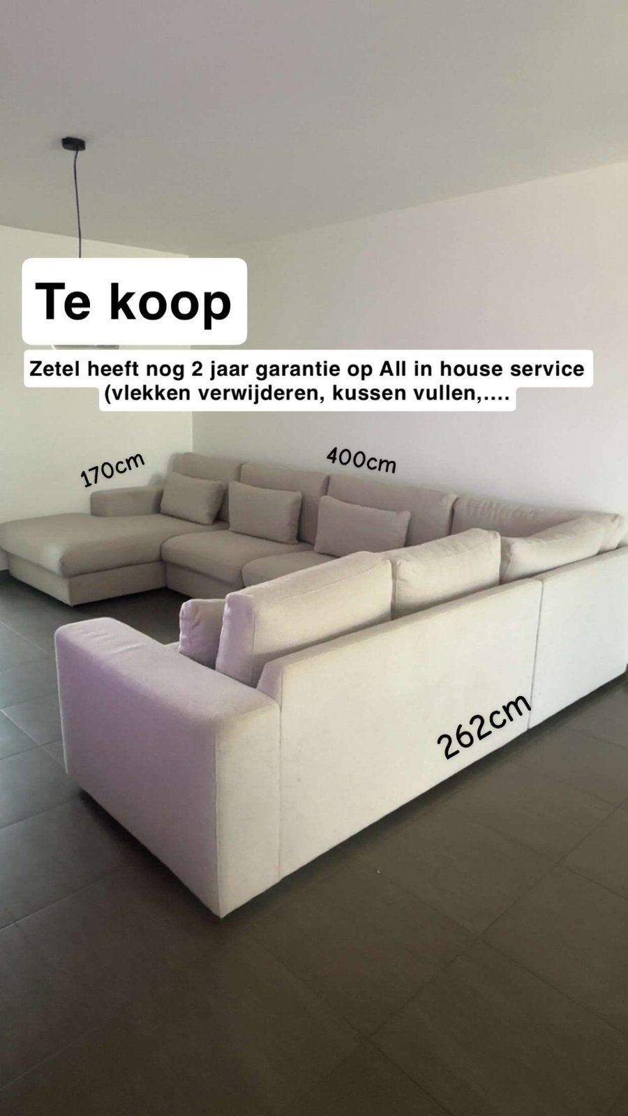 Zetel te koop, Ophalen, Zo goed als nieuw