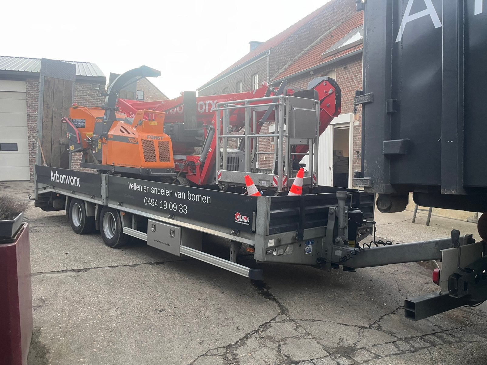 Humbauer dieplader, Ophalen