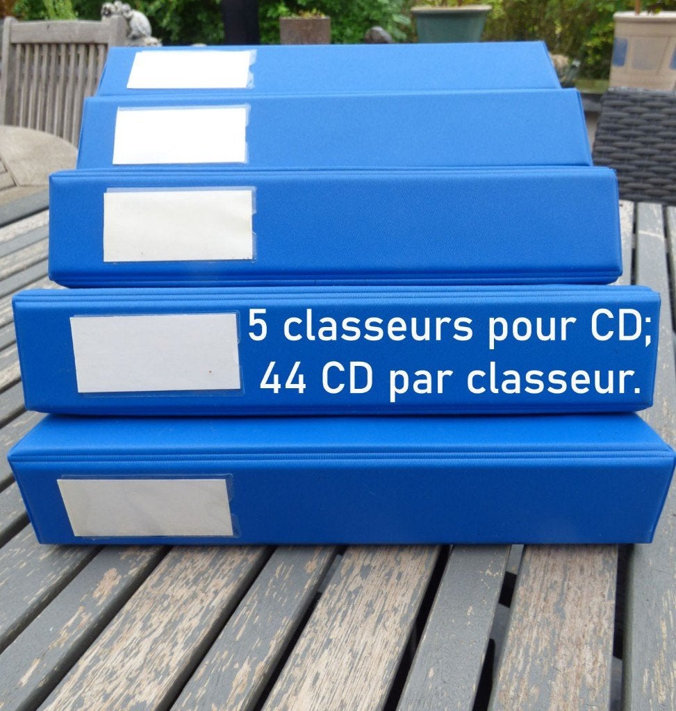 5 cd- of diskettemappen = opslag voor 220 cd's, Ophalen, Gebruikt