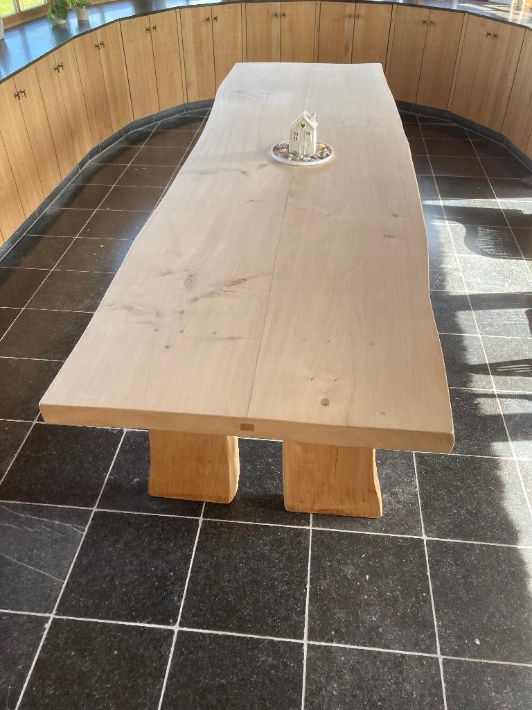 Massief eiken tafel, Maison & Meubles, Comme neuf, Enlèvement, 50 à 100 cm, Chêne