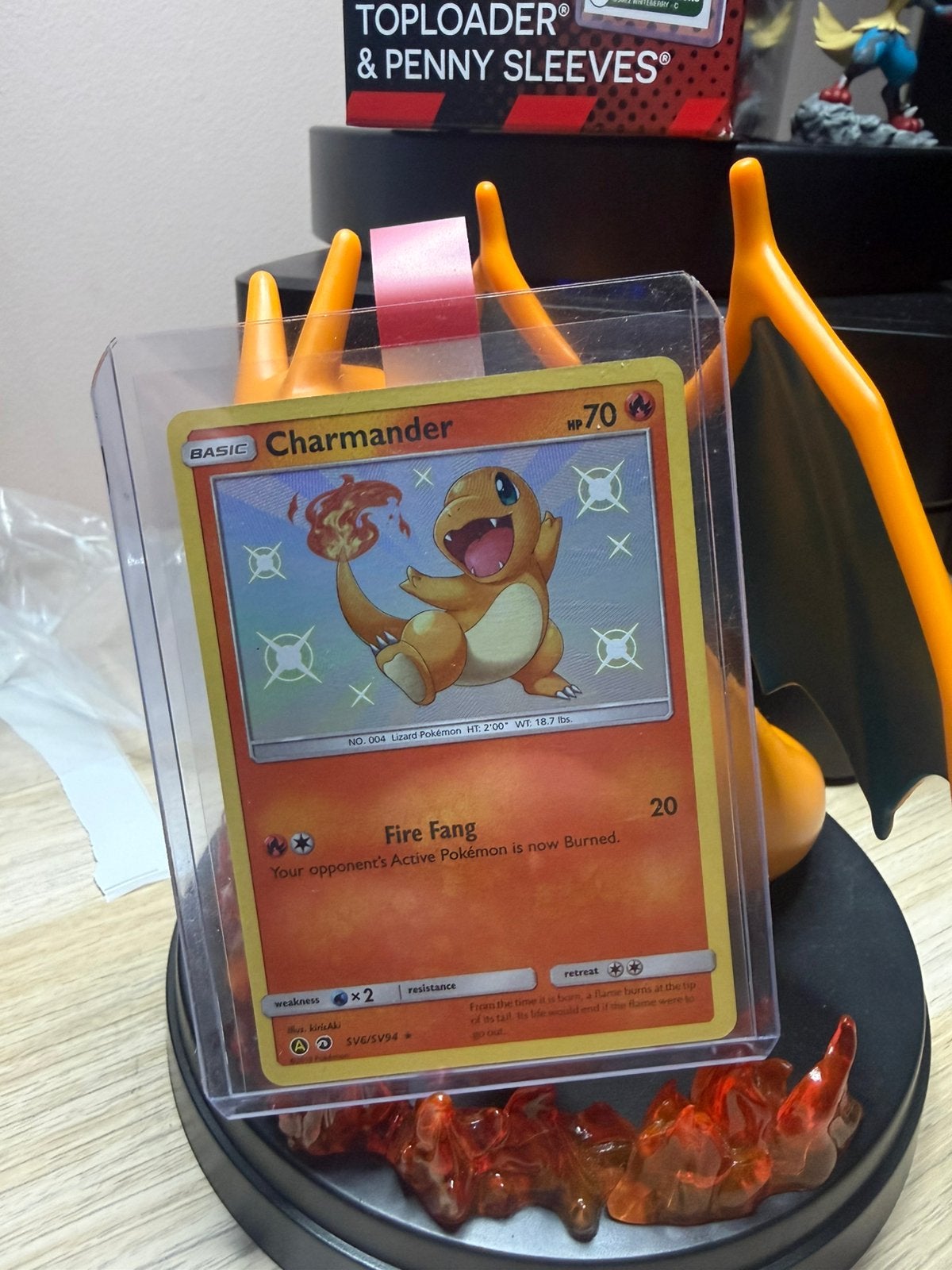Pokémon Shiny Charmander SV6/SV94 – Hidden Fates, Ophalen of Verzenden, Zo goed als nieuw