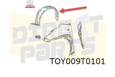 Toyota Aygo X modderkuip Links Origineel! 538760H090, -, Verzenden, -, Nieuw