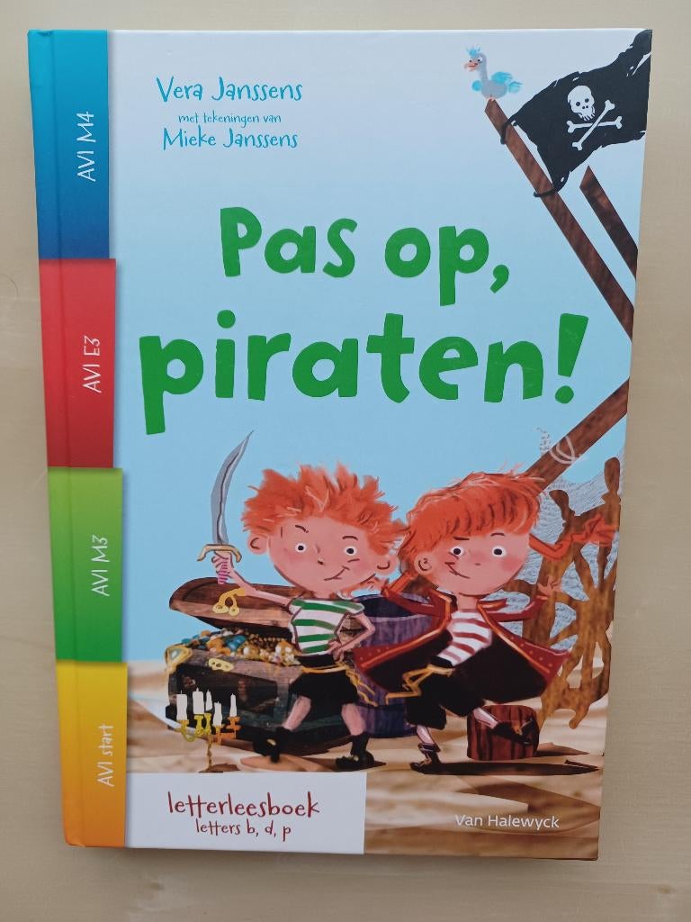 Pas op, piraten! - Letterleesboek, Boeken, Ophalen of Verzenden, Zo goed als nieuw, Vera Janssens, Fictie algemeen