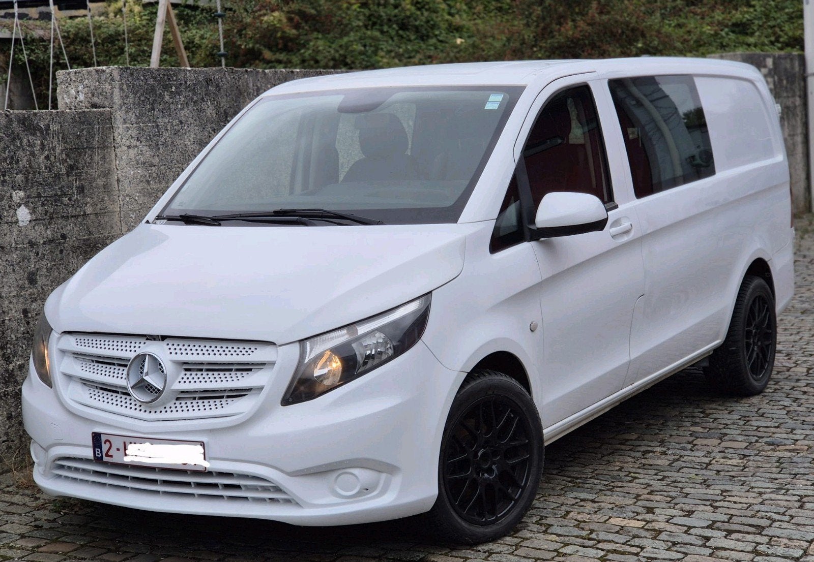 Mercedes vito doub cabine 5pls an2017.235mkm 10500€, Autos, Cuir, Euro 6, Boîte manuelle, Mercedes-Benz