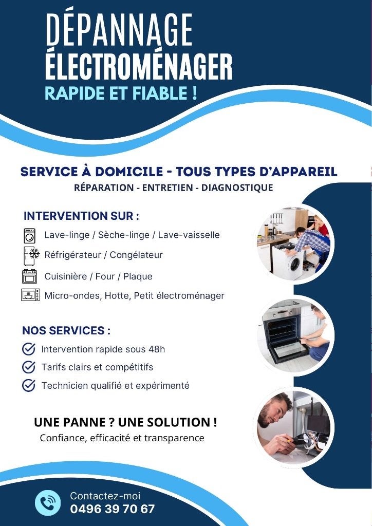Dépannage & Réparation Électroménager, Service 24h/24