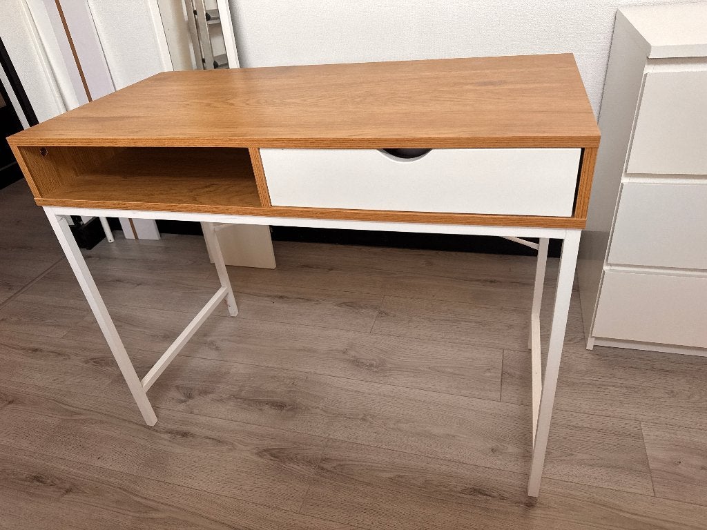bureau, Bureau d'écolier, Avec tiroirs, Comme neuf, Brun