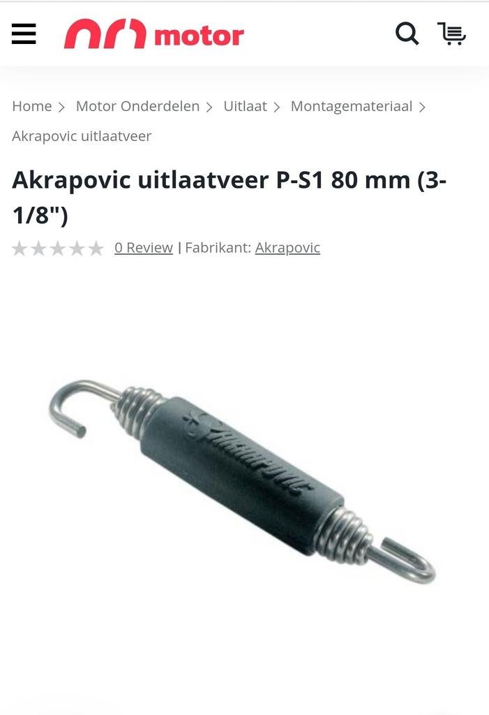 Ressort Akrapovic, Motos, Enlèvement