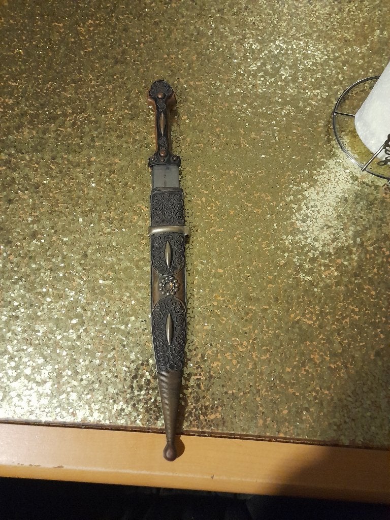 Prachtige Kaukasische Kindjal Dolk (35 cm, Ophalen of Verzenden