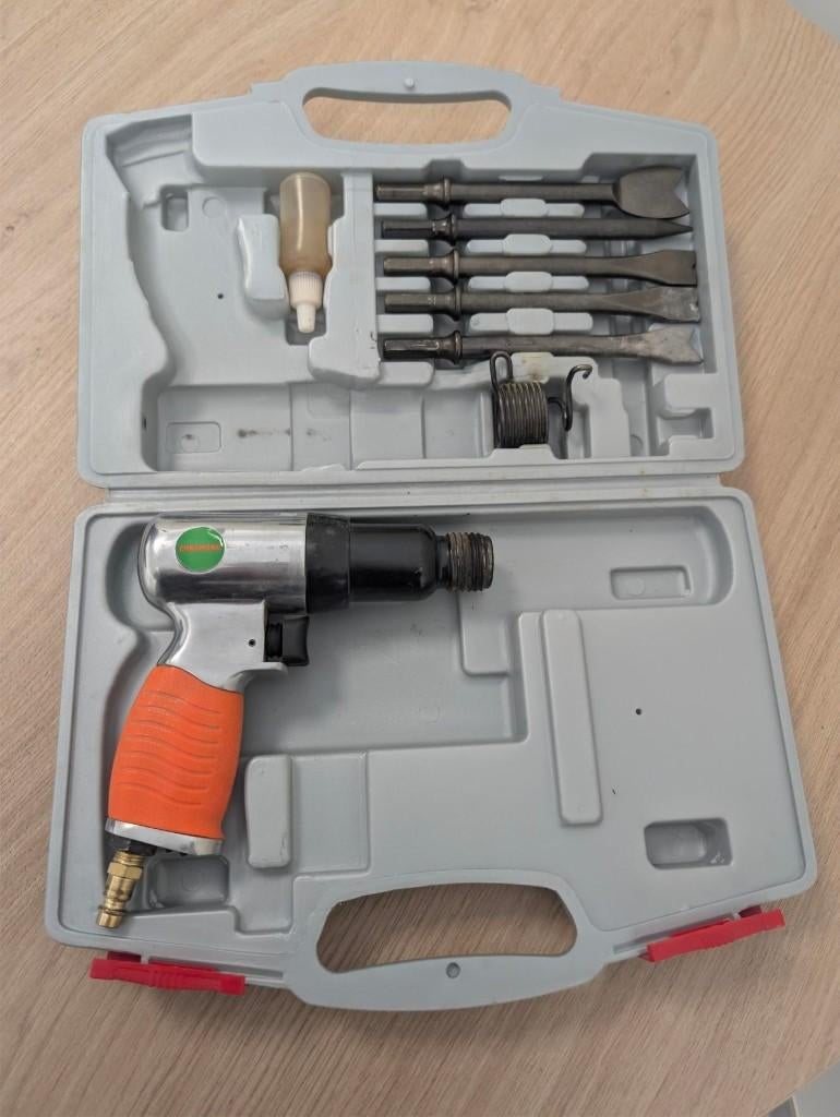 Marteau burineur pneumatique /Pneumatische beitelhamer, Bricolage & Construction, Outillage | Foreuses, Utilisé, Marteau perforateur et/ou Marteau piqueur