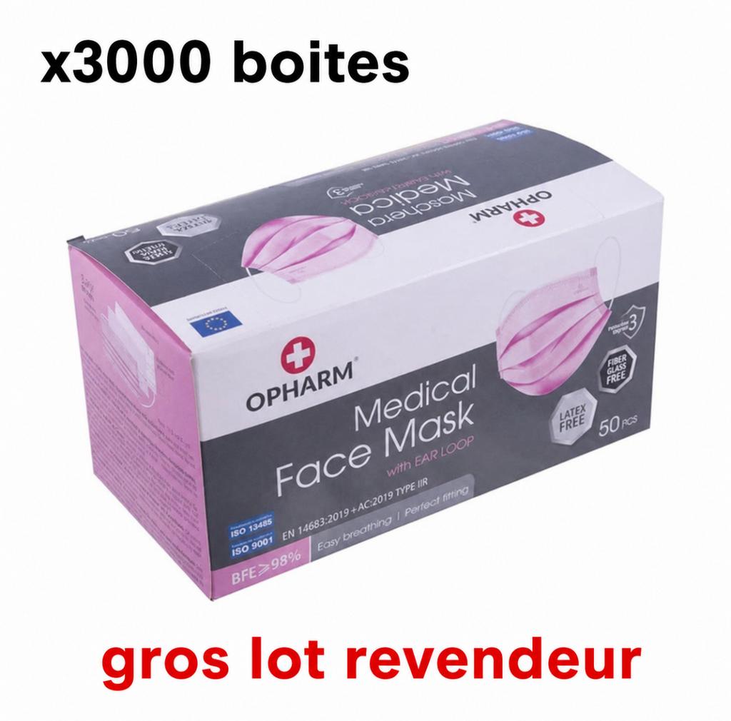 Tres gros lot revendeur masque chirurgicaux rose top qualité, Divers, Enlèvement ou Envoi, Comme neuf