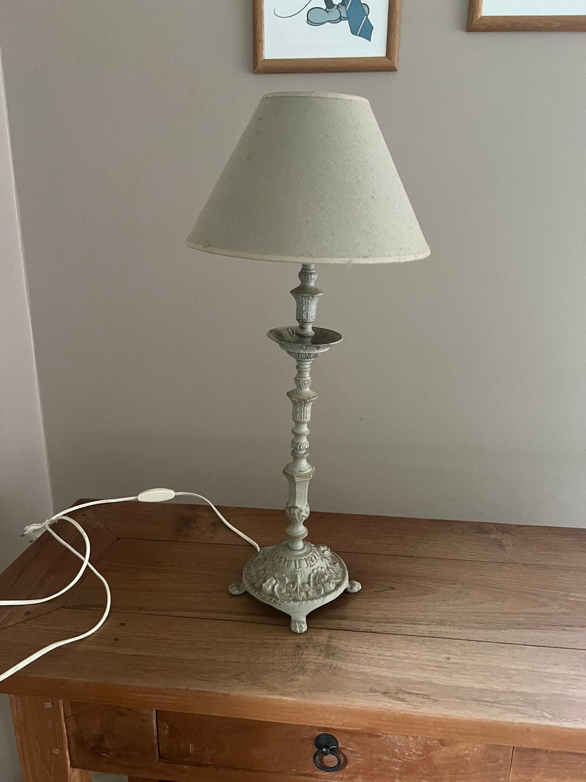 Mooie lamp, Huis en Inrichting, Lampen | Tafellampen, Ophalen, 58 cm, Landelijk