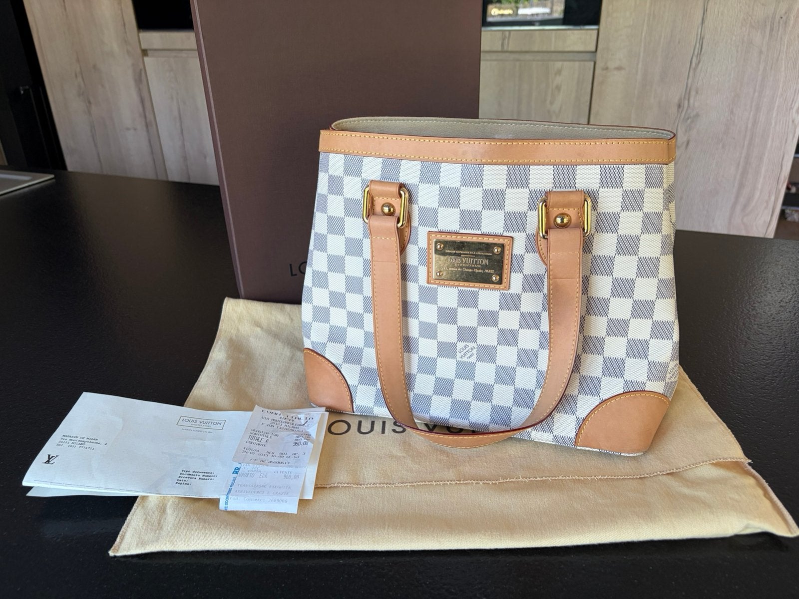 Originele louis vuitton hampstead damier, Ophalen, Zo goed als nieuw