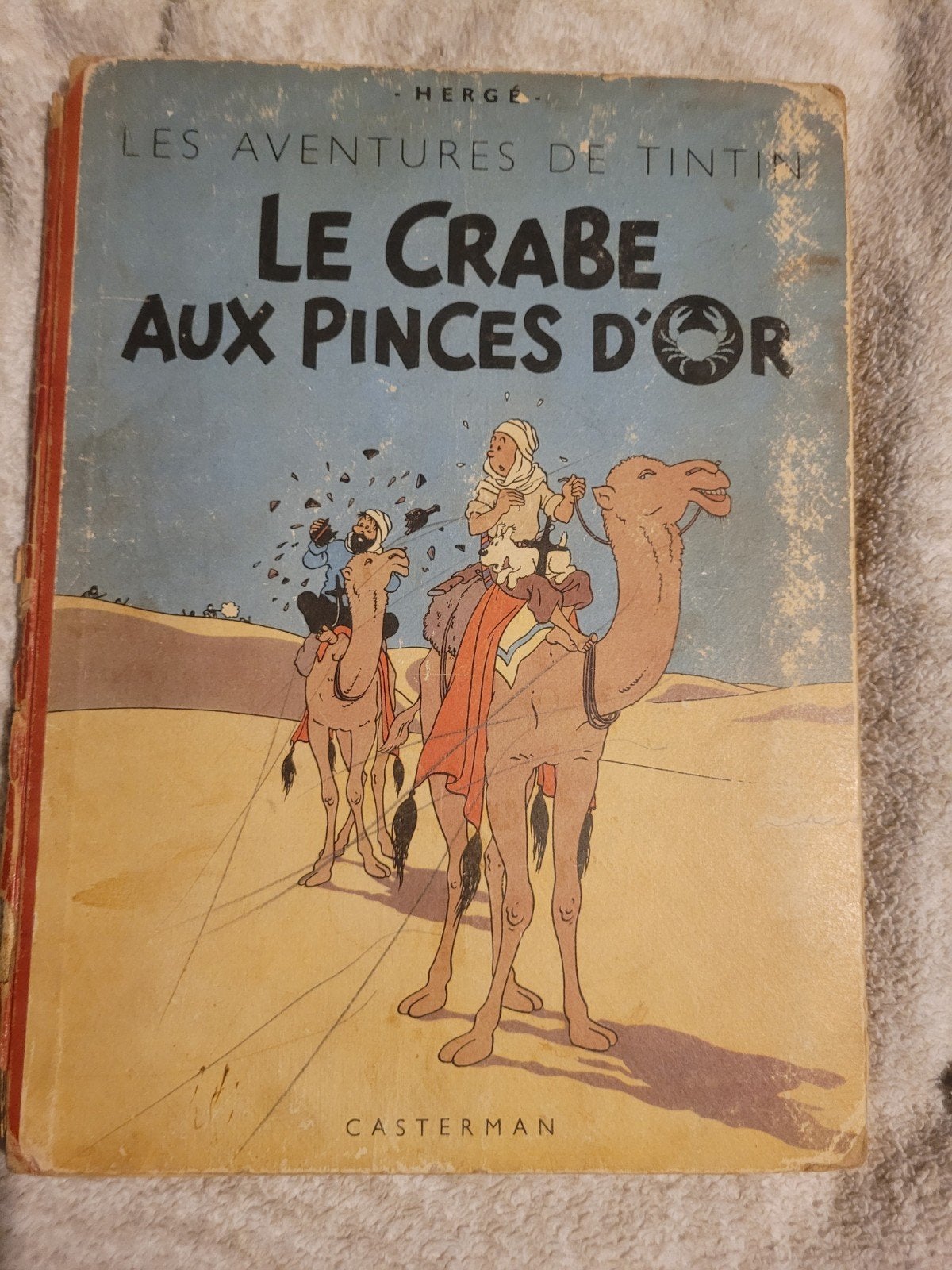 Kuifje -tintin De krab met de gulden scharen – oude Casterma, Antiek en Kunst, Antiek | Boeken en Manuscripten, Ophalen of Verzenden
