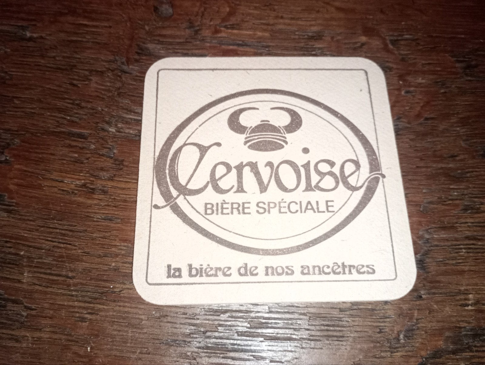 Brasserie bière ancien sous-bock Cervoise, Collections, Marques de bière, Enlèvement ou Envoi, Sous-bock
