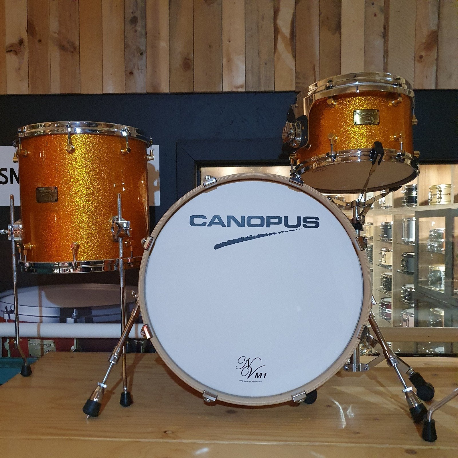 Canopus Neo Vintage: Gold Sparcle! Interessante prijs., Musique & Instruments, Batteries & Percussions, Enlèvement ou Envoi, Neuf