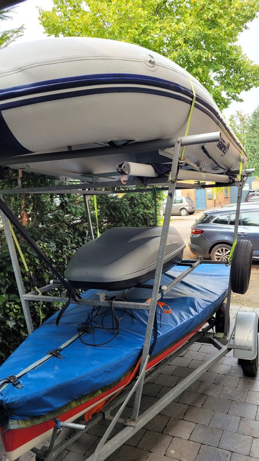 Splash eenmanszeilboot incl. baantrailer (alles in topstaat), Watersport en Boten, Bootonderdelen, Ophalen, Zeilboot