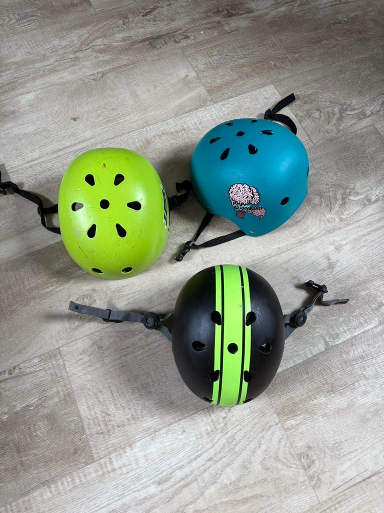 Lot de 3 casques de velo, Vélos & Vélomoteurs, Enlèvement, Utilisé, S, Garçon ou Fille