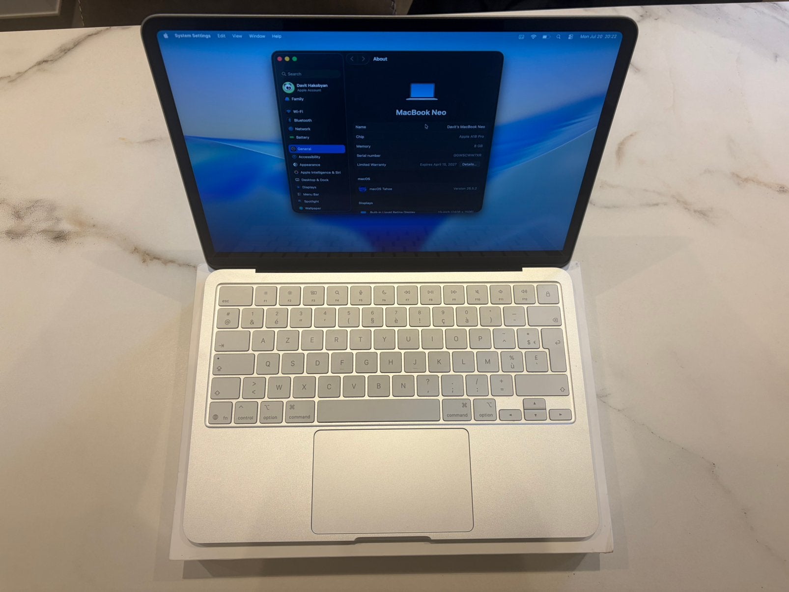 Macbook Neo 3 MAANDEN OUD | NIEUWSTAAT, 256 GB, 8 GB, 13 inch, Ophalen of Verzenden
