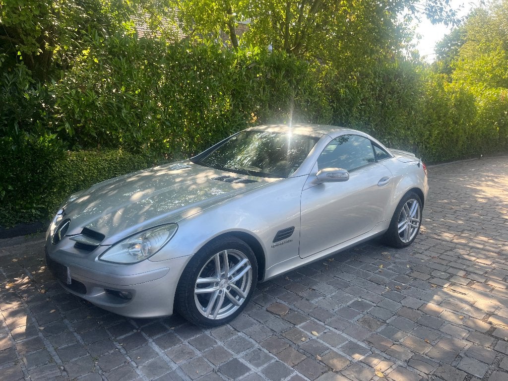 Mercedes SLK cuir Airco 2004 5800€, Auto's, Bedrijf, Zilver of Grijs, 1800 cc, Lederen bekleding