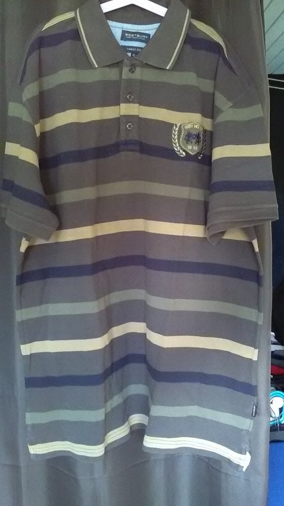 Polo kaki ligné homme Westbury C&A XL, Vêtements | Hommes, Polos, Enlèvement ou Envoi, Autres couleurs, Taille 56/58 (XL), Comme neuf