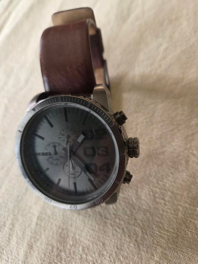 Horloge Diesel in geschenkverpakking, Overige materialen, Leer, Polshorloge, Zo goed als nieuw