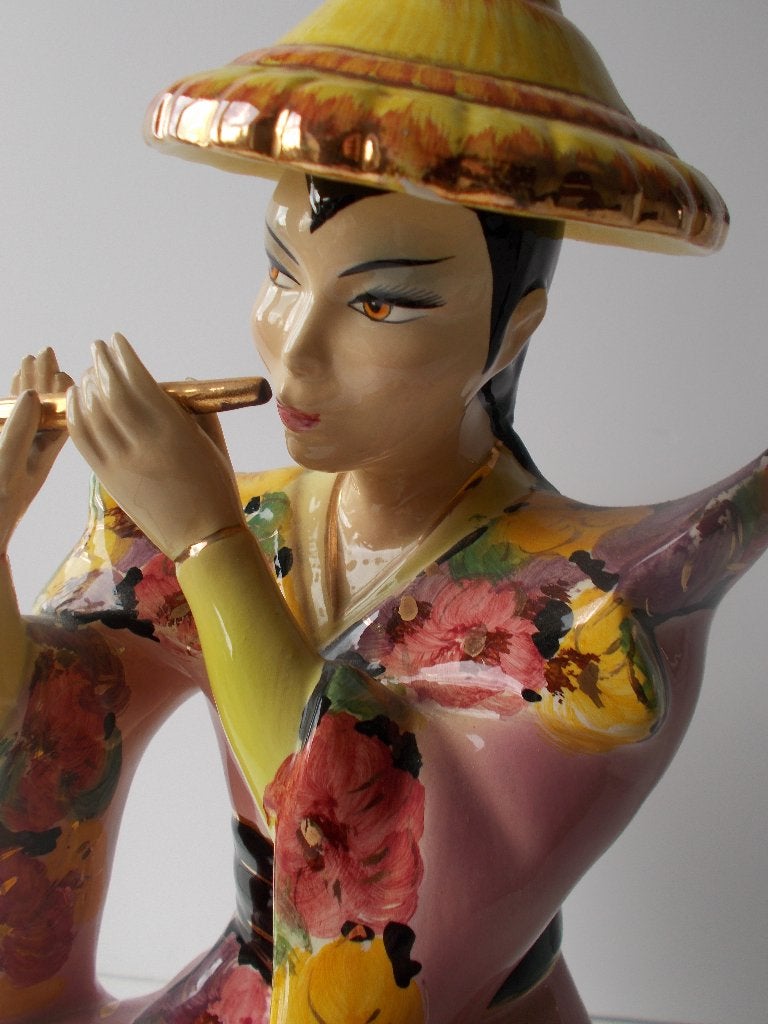 Geisha Sculpture by Girardi, 1950 Artenova Italy, Ophalen of Verzenden