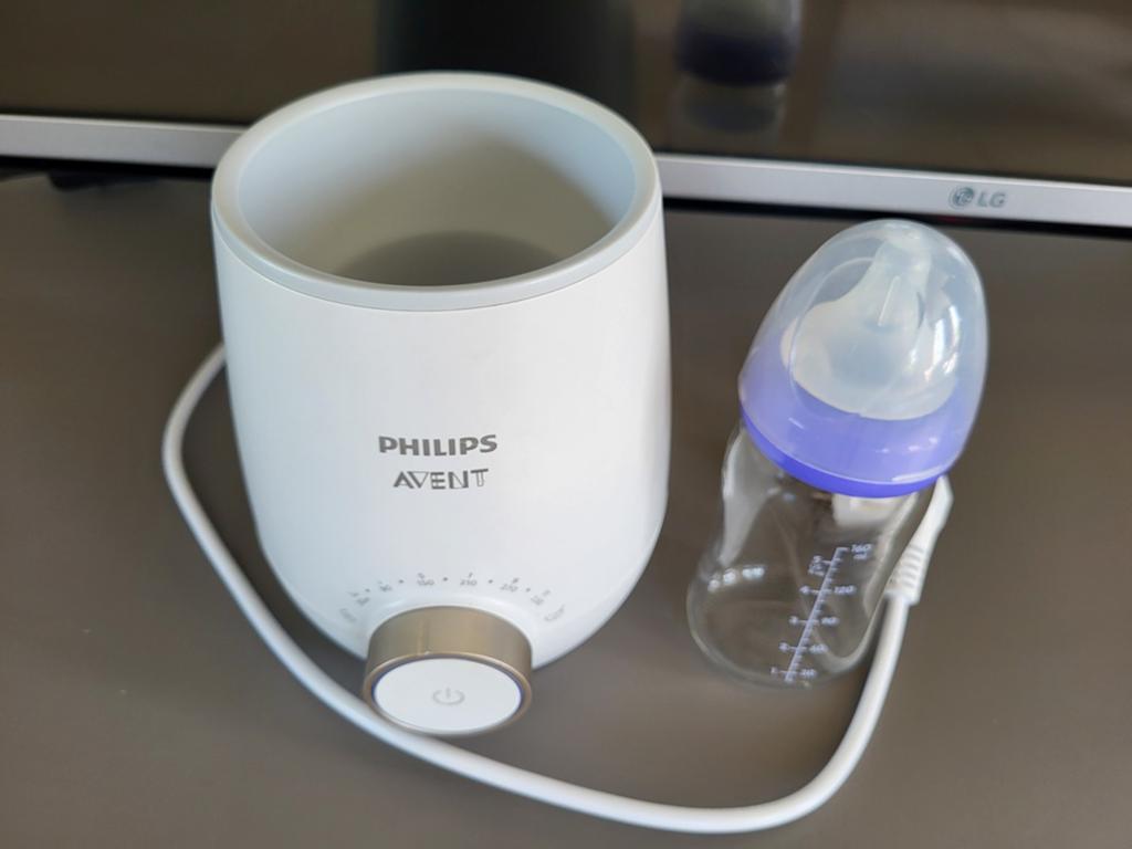 Chauffe-biberon Philips Avent + biberon en verre Avent, Enlèvement, Comme neuf, Chauffe-biberons et petits pots