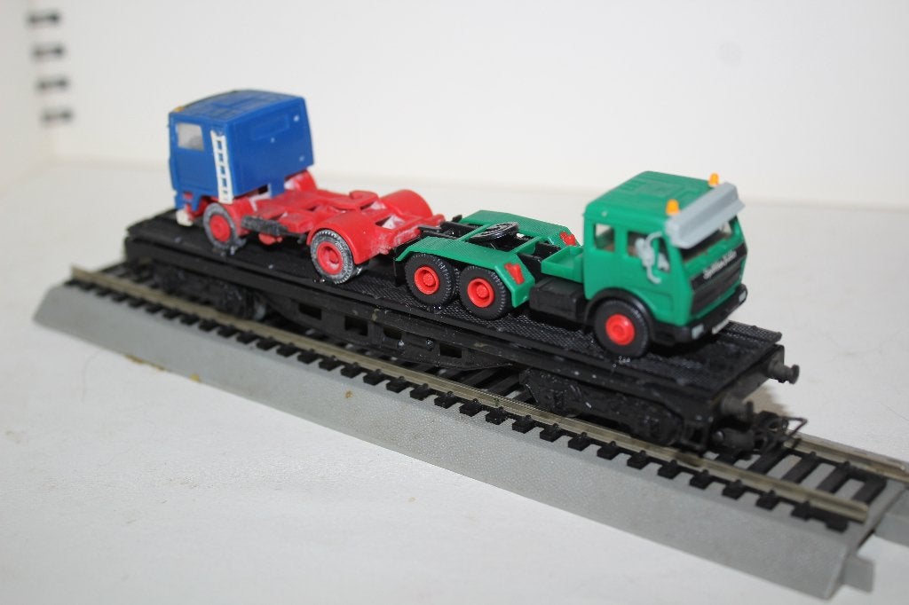 marklin ho wagon + truck's, Hobby & Loisirs créatifs, Enlèvement ou Envoi, Courant alternatif, Wagon, Utilisé