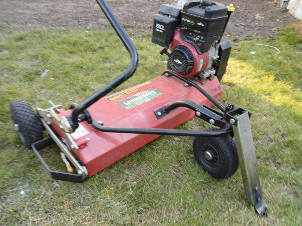 Brede verticuteerder om achter zitmaaier te hangen., Tuin en Terras, Verticuteermachines, Ophalen, Gebruikt, Benzine