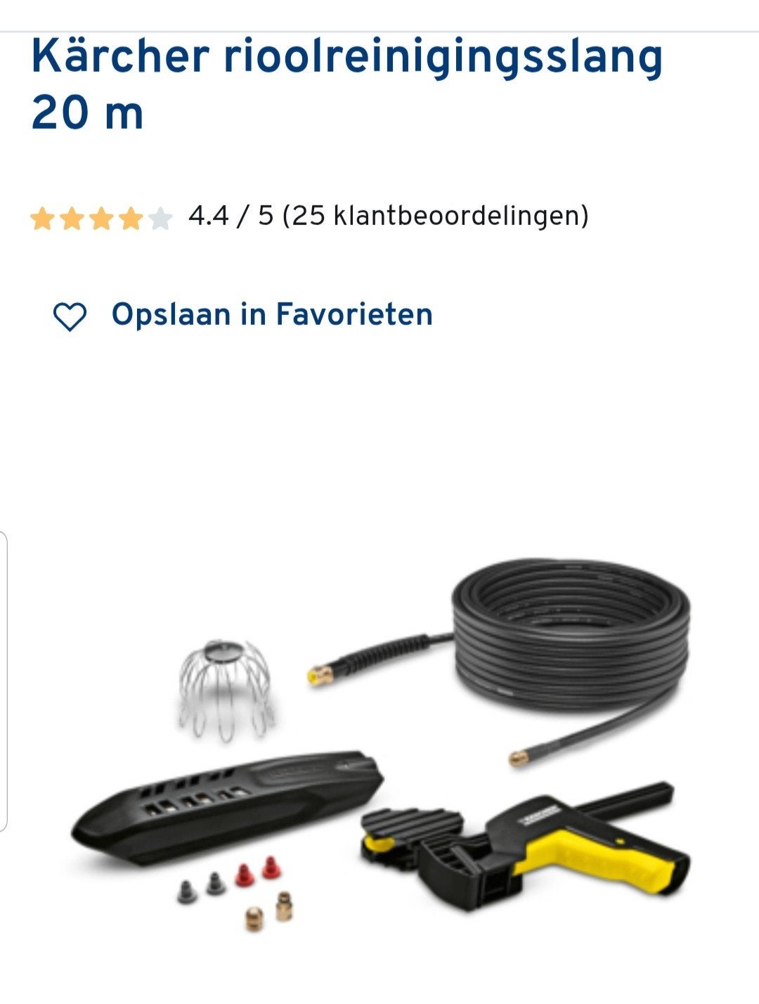 Rioolrat/ buizenontstpopper KARCHER, Doe-het-zelf en Bouw, Reinigingsmachines, Ophalen