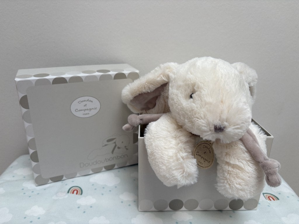 Pluche konijn - Doudou et Compagnie, Enfants & Bébés, Jouets | Peluches, Lapin, Autres marques, Blanc, Comme neuf