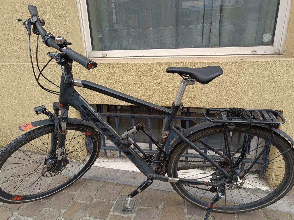 Vélo de ville hybride pour hommes Scott Sub Sport, Autres marques, Vitesses, Enlèvement, Frein à disque