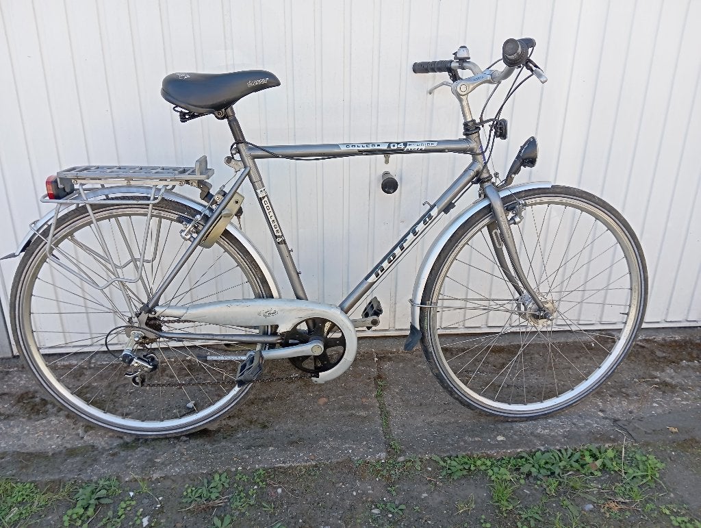 Herenfiets, Fietsen en Brommers, Gebruikt, Velgrem, Versnellingen, 53 tot 57 cm