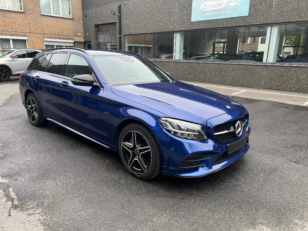 Mercedes c300de AMG pack bj2021 hybride diesel !!, Auto's, Automaat, 4 deurs, Achterwielaandrijving, Blauw