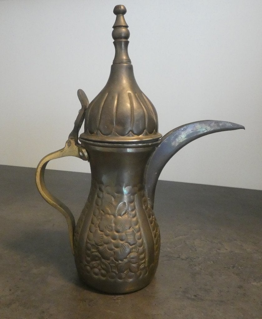Arabische Dallah traditionele Koffiepot–antiek [1779], Antiek en Kunst, Antiek | Brons en Koper, Ophalen of Verzenden, Koper