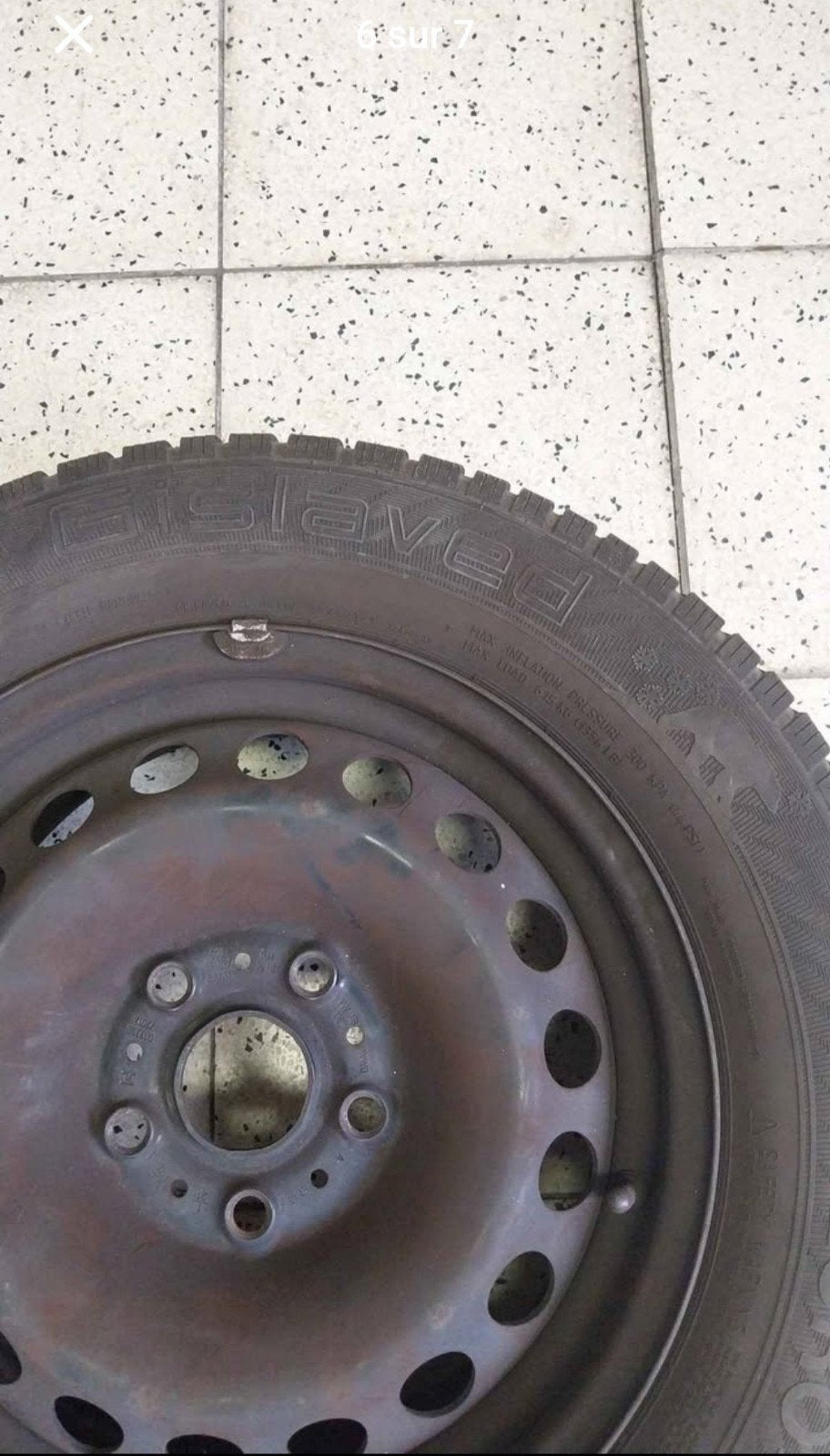 4 pneus hiver pour vw golf, Enlèvement, Comme neuf