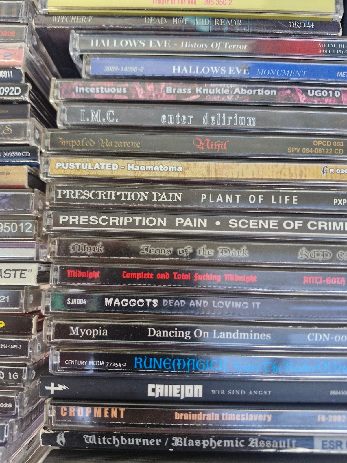 Grote collectie hardrock en metal cd's, Hardcore, Enlèvement ou Envoi, Grand écran, Utilisé