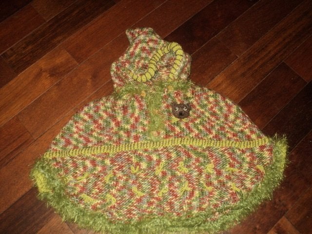 unique poncho d'hiver pour la fille +-2-3 ans, Kinderen en Baby's, Kinderkleding | Maat 92, Ophalen of Verzenden, Meisje