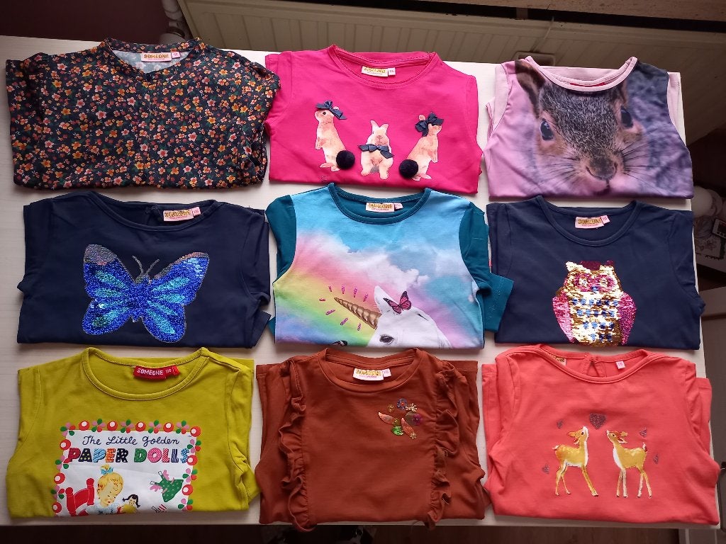 Nieuwstaat groot pakket longsleeves Someone maat 116 meisje, Ophalen of Verzenden, Zo goed als nieuw, Maat 116