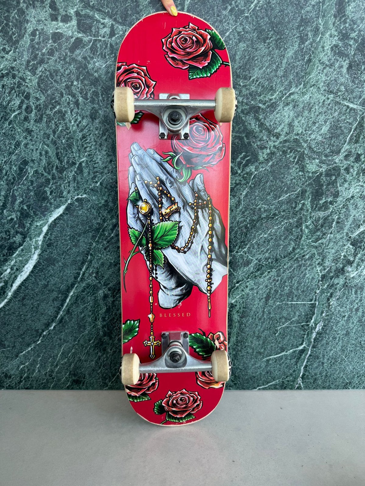 Skateboard ( gebruikt ) BLESSED, Ophalen, Gebruikt, Skateboard