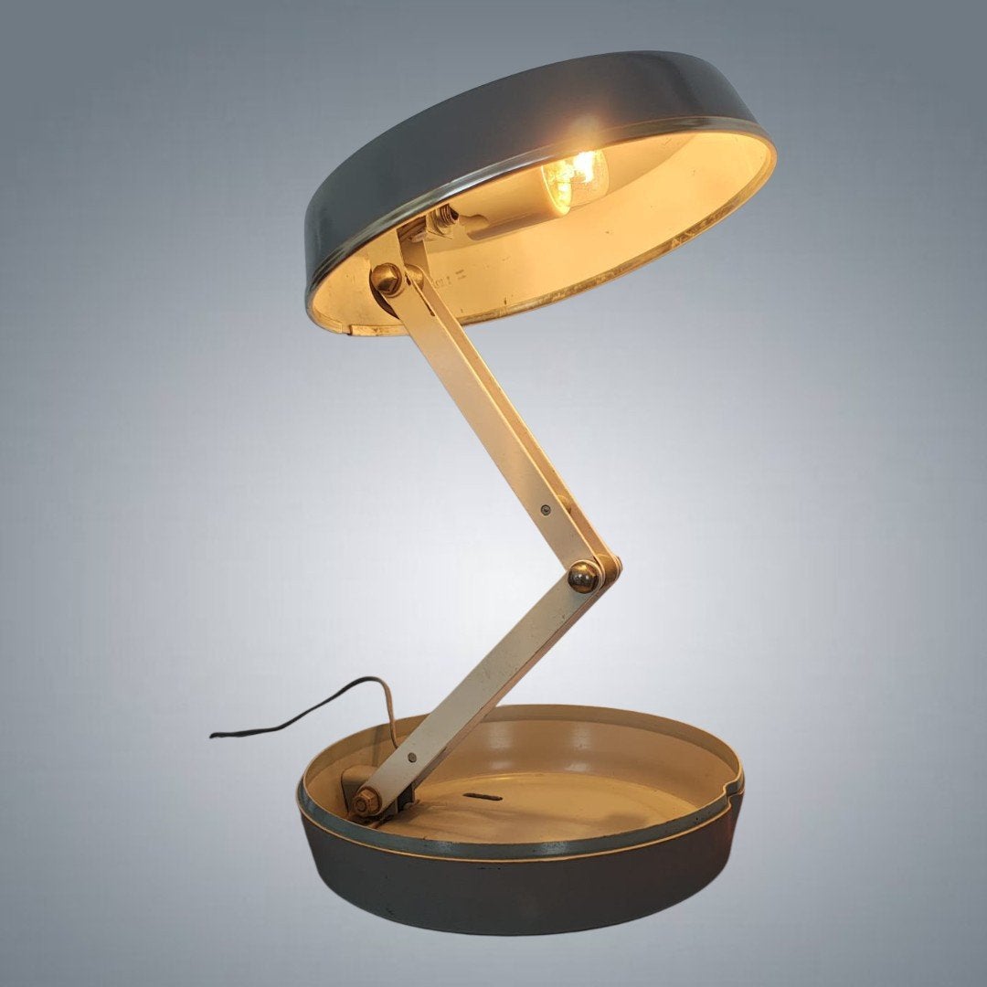 Vintage metalen vouwlamp uit de jaren 60, Ophalen