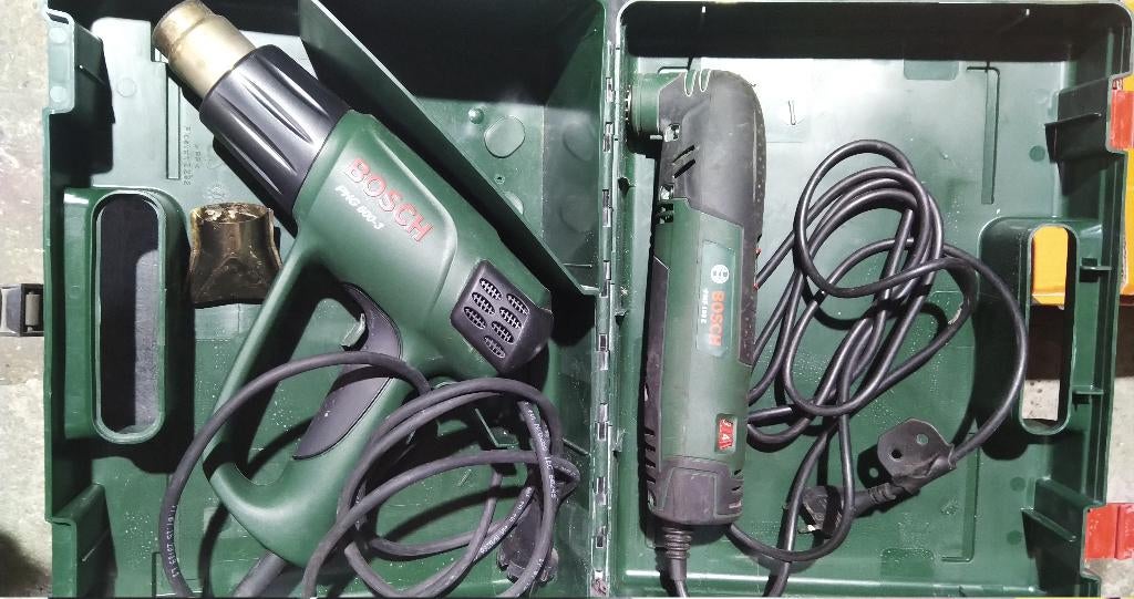 BOSCH groen. Multitool , Hetelucht, Boormachine, Lijnlaser, Ophalen of Verzenden