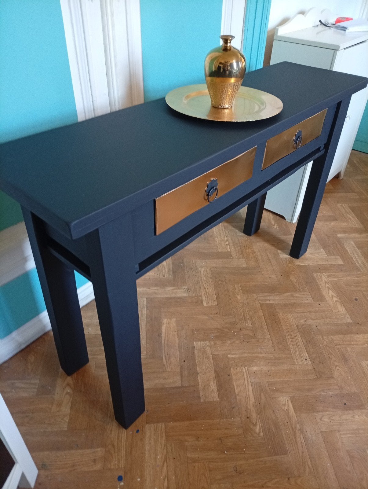 Console de prestige en bois massif très chic., Enlèvement