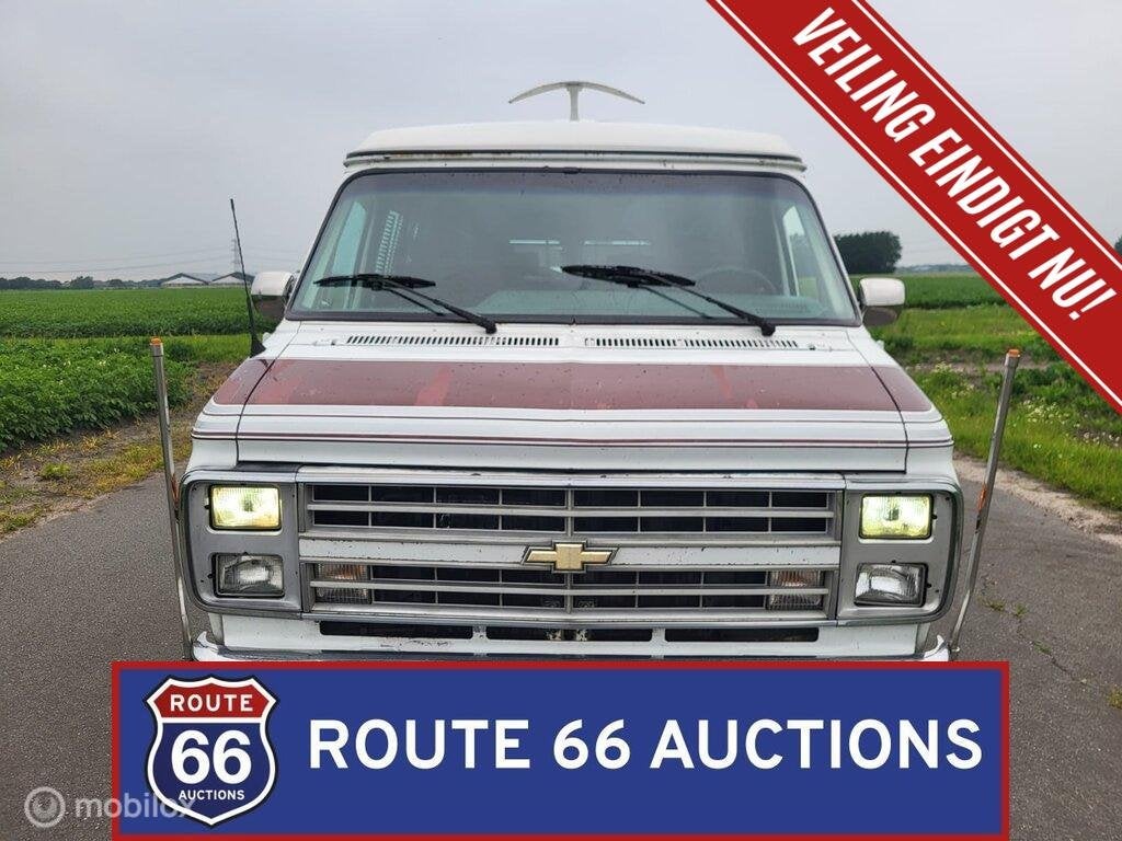 Chevrolet G20 Globemaster | 1990 | Route 66 Auctions, Achat, Entreprise, Chevrolet, Boîte manuelle