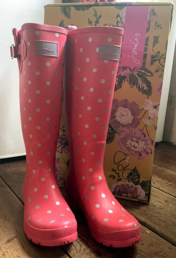 Bottes de pluie longues Joules 39, Taille 38/40 (M), Enlèvement ou Envoi, Rose, Autres types
