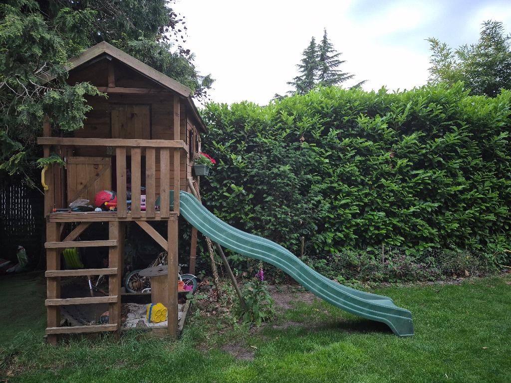 Speelhuisje, Kinderen en Baby's, Speelgoed | Buiten | Speelhuisjes, Ophalen, Zo goed als nieuw, Hout