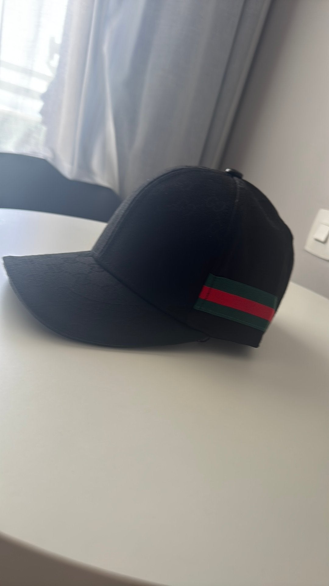 Zwarte gucci pet, Ophalen of Verzenden, Zo goed als nieuw, Pet