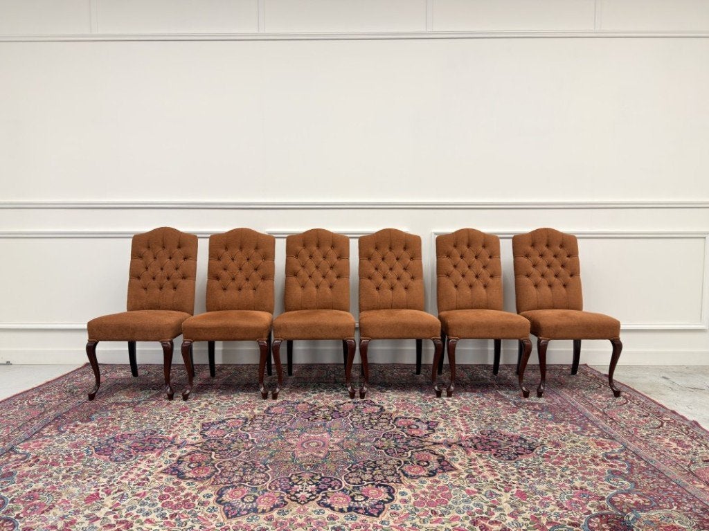 Set Klassiek Engelse Gestoffeerde Chesterfield Stoelen, Enlèvement ou Envoi